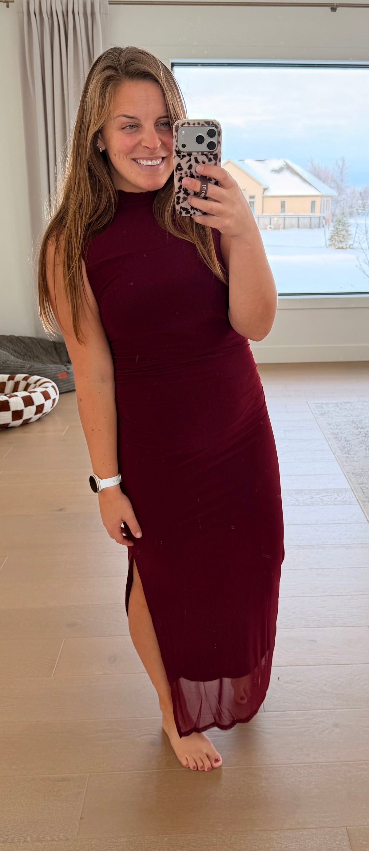 The Dirty Shirley Mesh Midi Dress