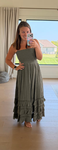 The Crystal Halter Smocked Dress