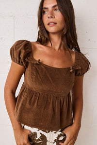 The Romantic Corduroy Top