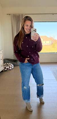 The Stay With Me Stitched Sweater