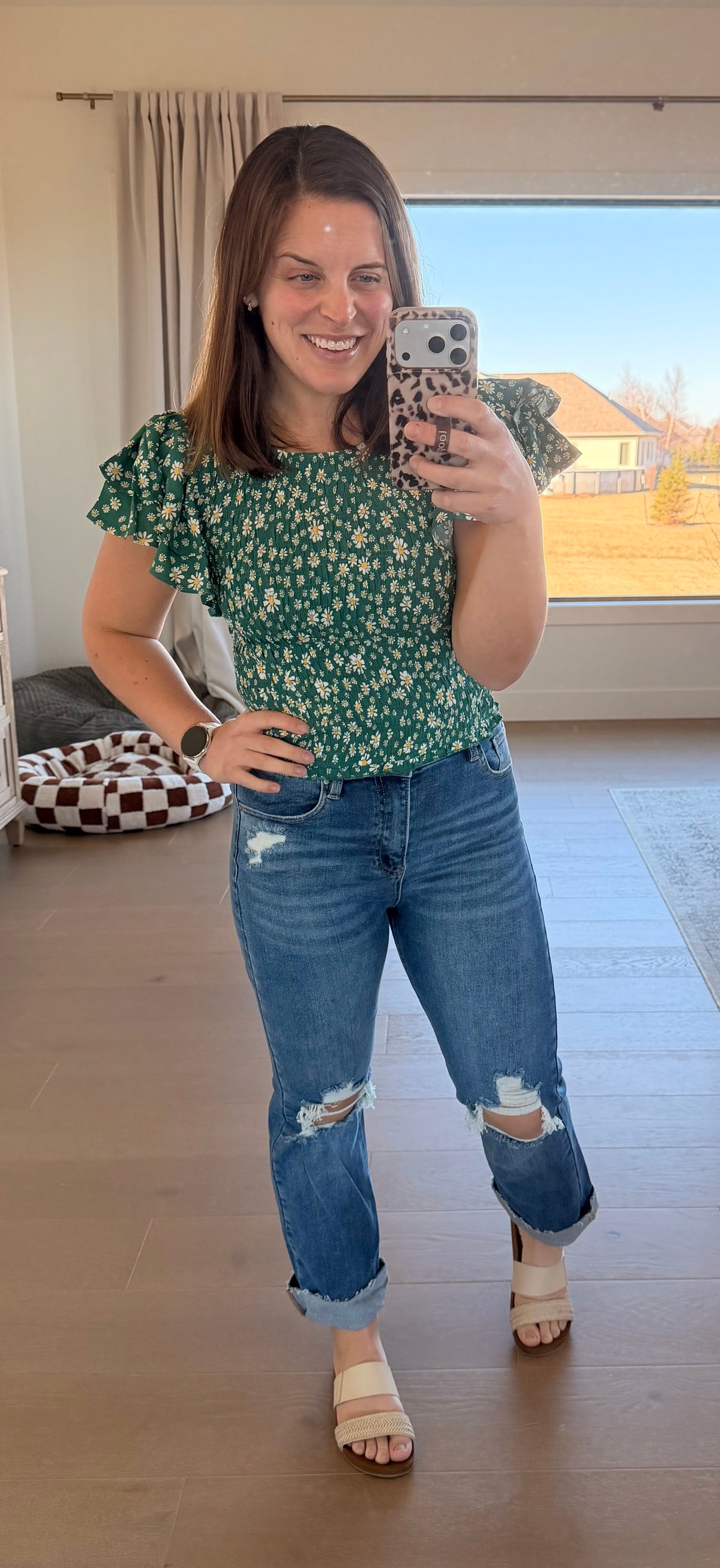 The Desiree Daisy Smocked Top