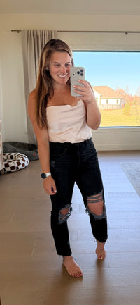 The Champagne Toast Cowlneck Bodysuit