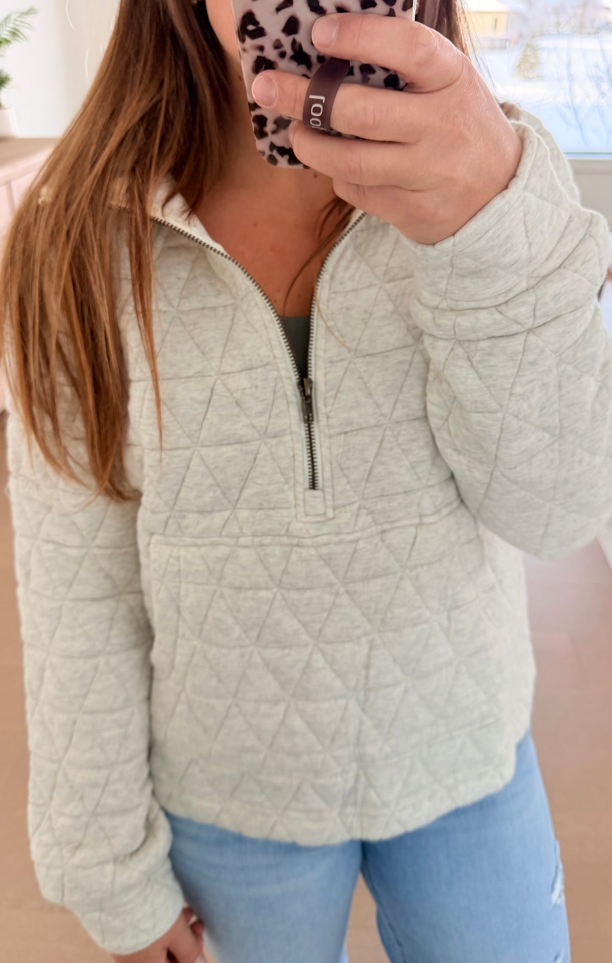 The Snow Day Quilted Quarterzip