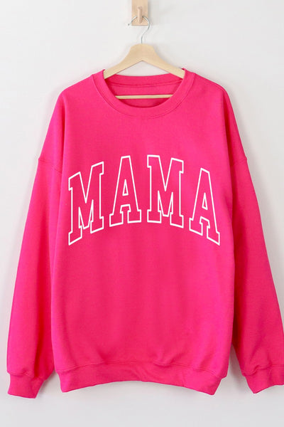 MAMA Crewneck — Barbie Hot Pink