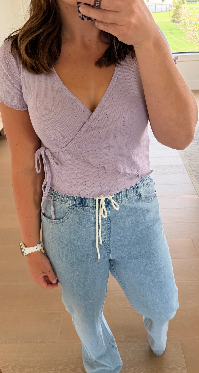 The Sweet Iced Tea Wrap Top