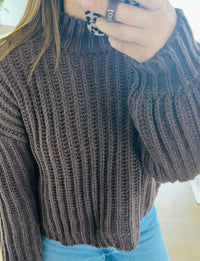 The Espresso Chunky Knit Sweater