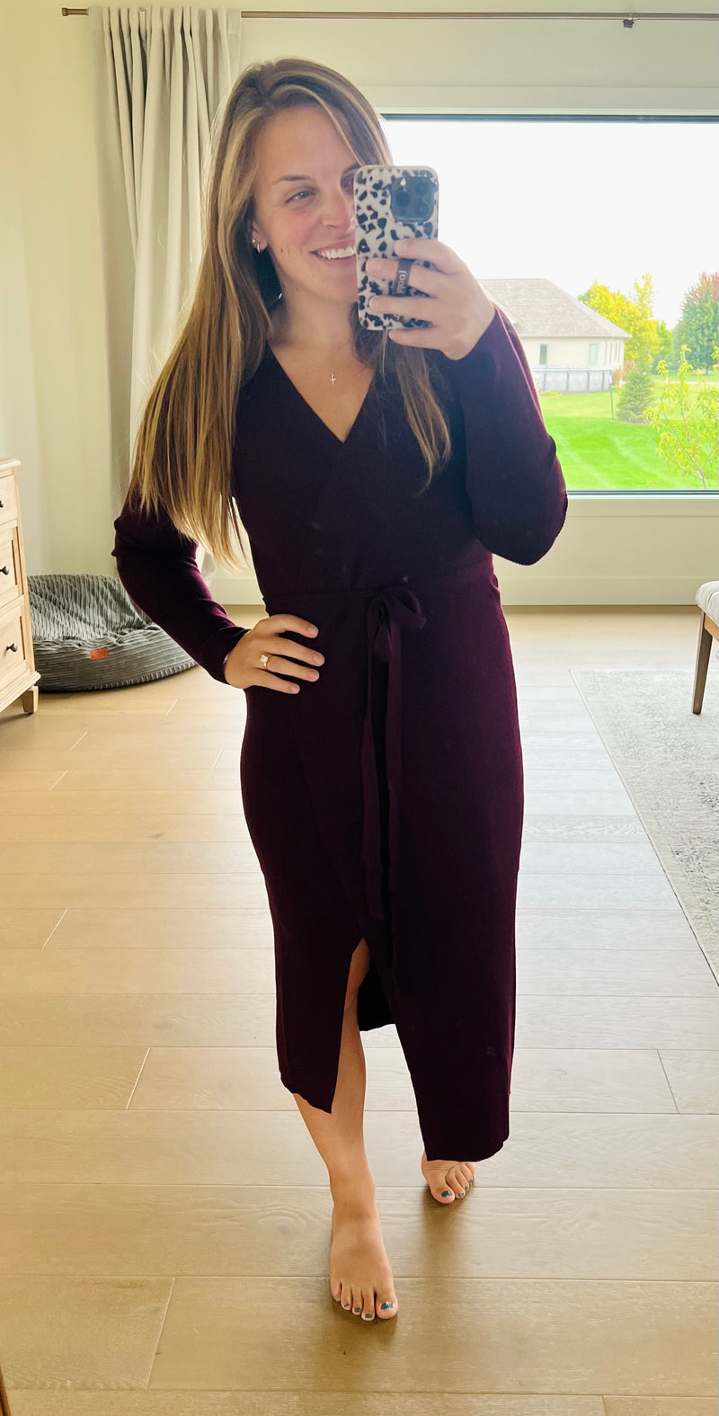 The Sangria Wrap Dress