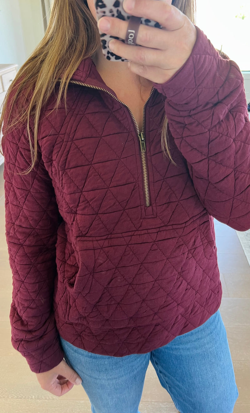 The Katrina Quilted Pullover