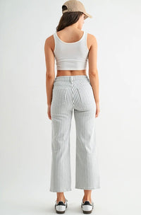 The Oslo Highrise Wide Leg Cropped Pants