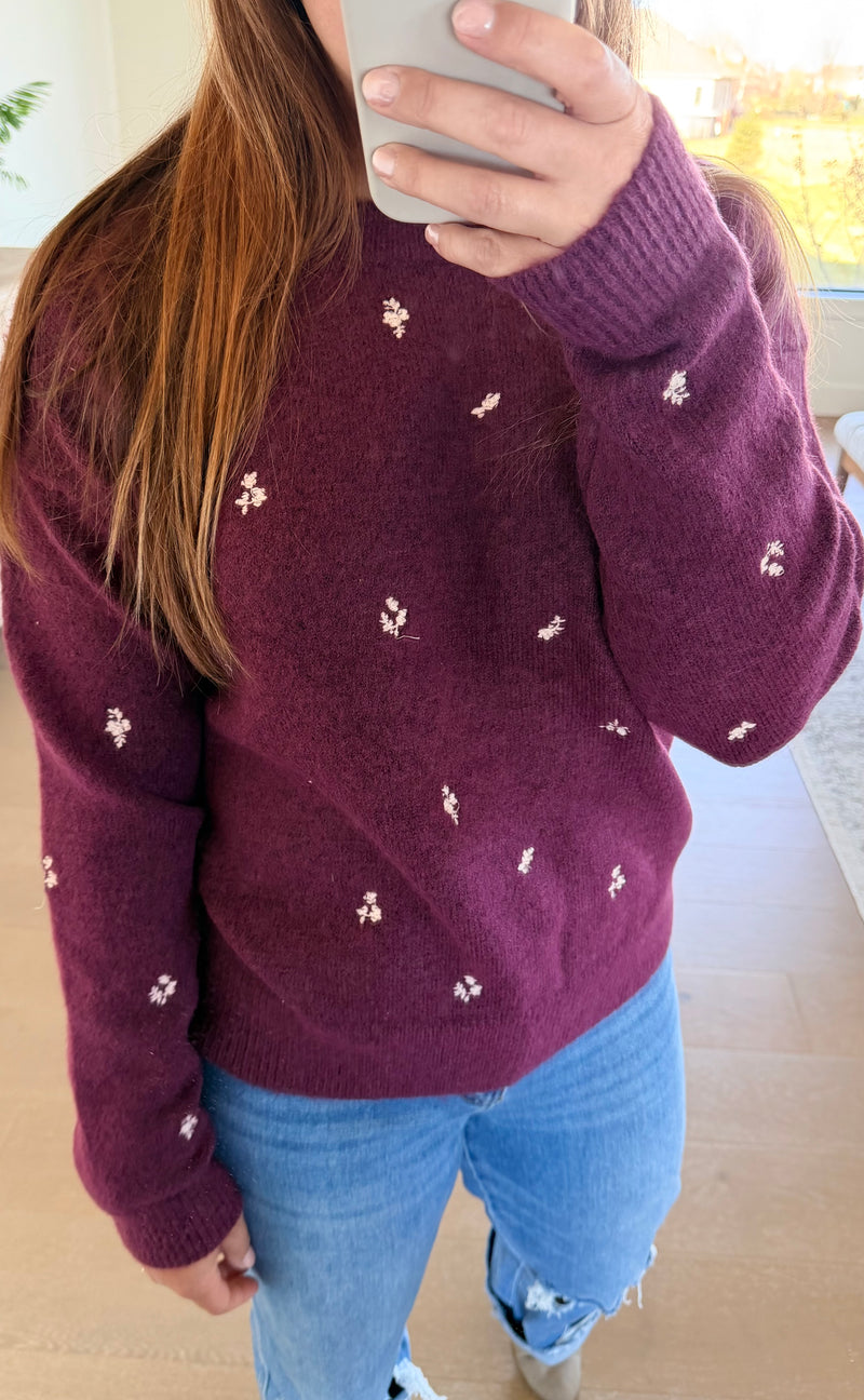 The Stay With Me Stitched Sweater