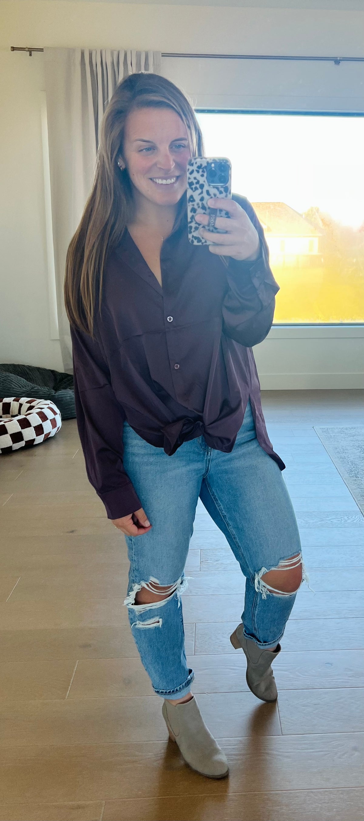 The Sherri Oversized Satin Shirt