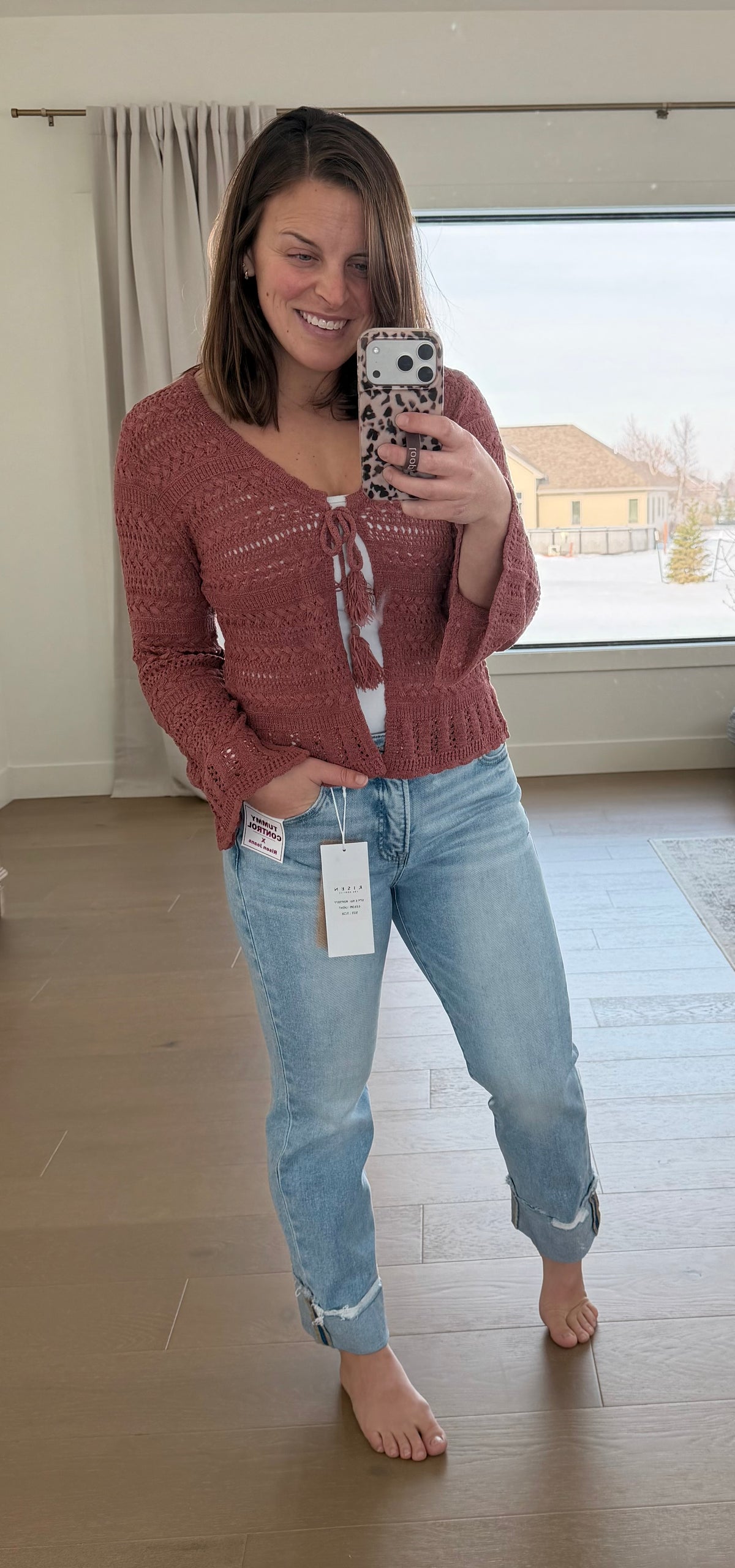 The Bridget Open Tie Cardigan