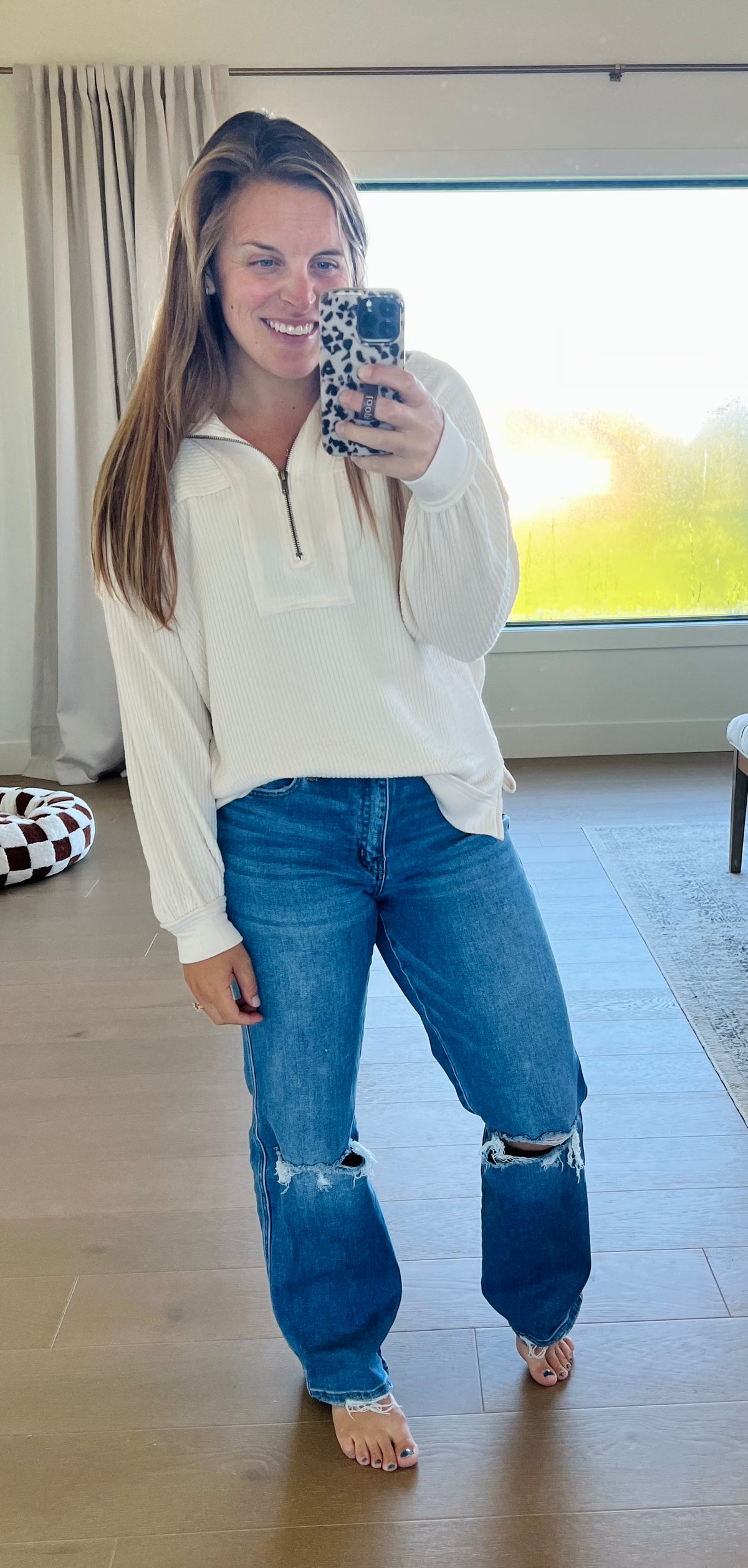 The Iris Textured Pullover