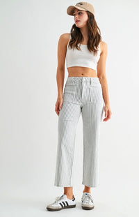 The Oslo Highrise Wide Leg Cropped Pants