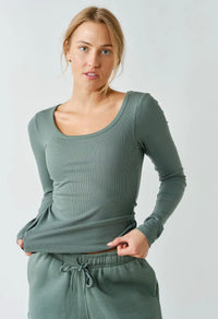 The Best Basic Long Sleeve W/ Built In Bra