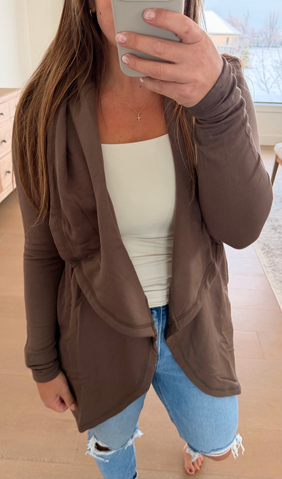 The Cocoa Fleece Lined Cardigan