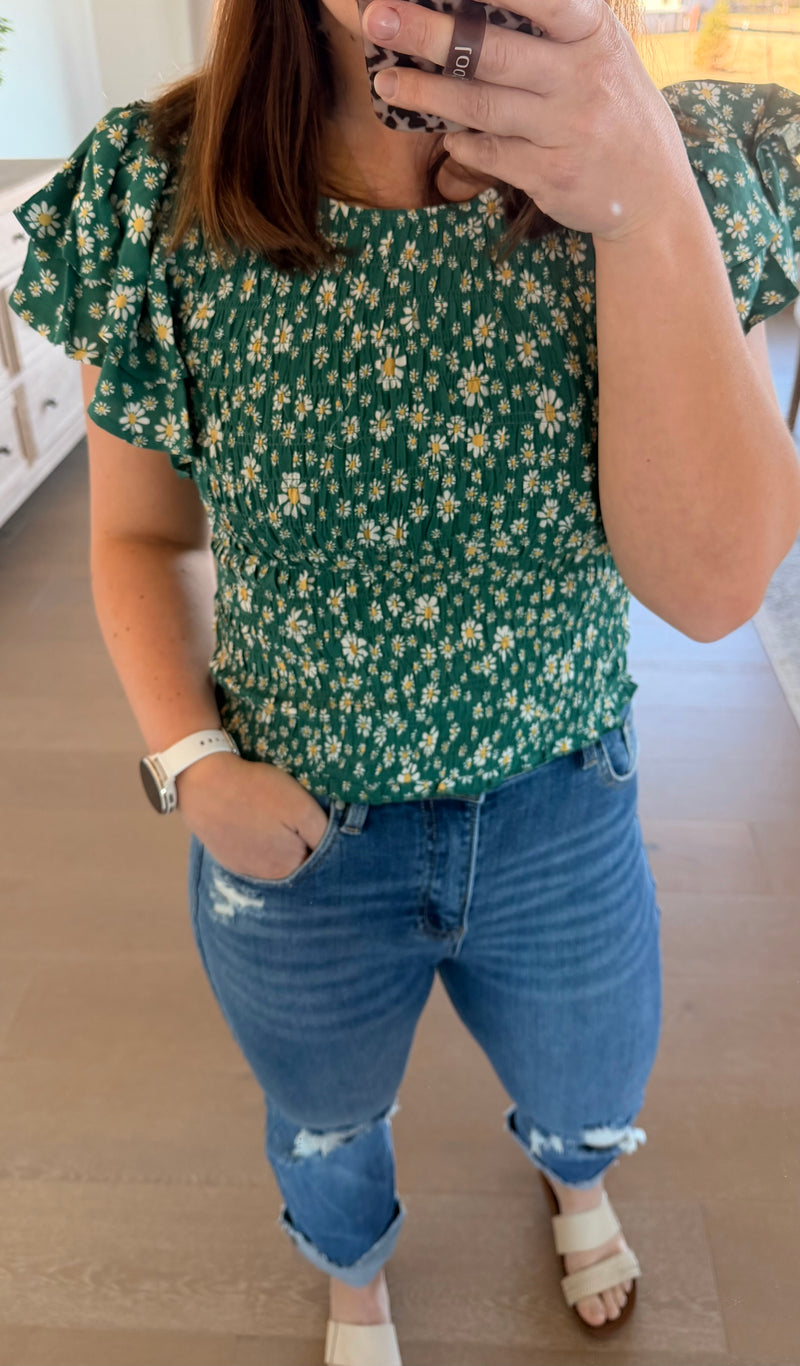 The Desiree Daisy Smocked Top