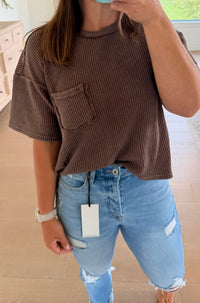 The Autumn Waffle Knit Tee