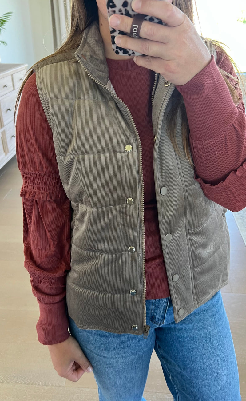 The Melanie Corduroy Vest