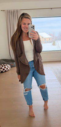 The Cocoa Fleece Lined Cardigan