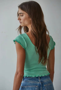 The Island Time Cropped Tee