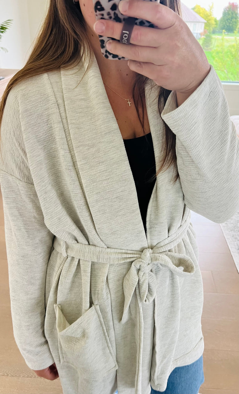 The October Tie Cardigan