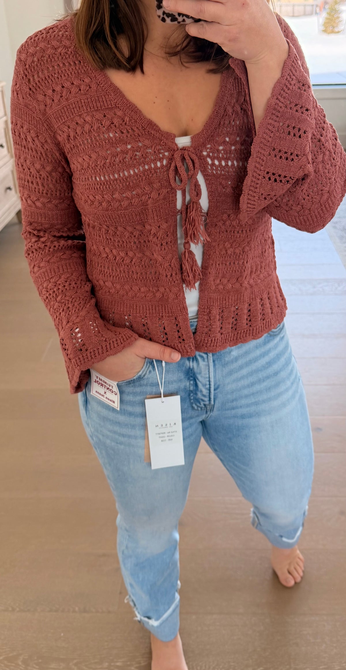 The Bridget Open Tie Cardigan