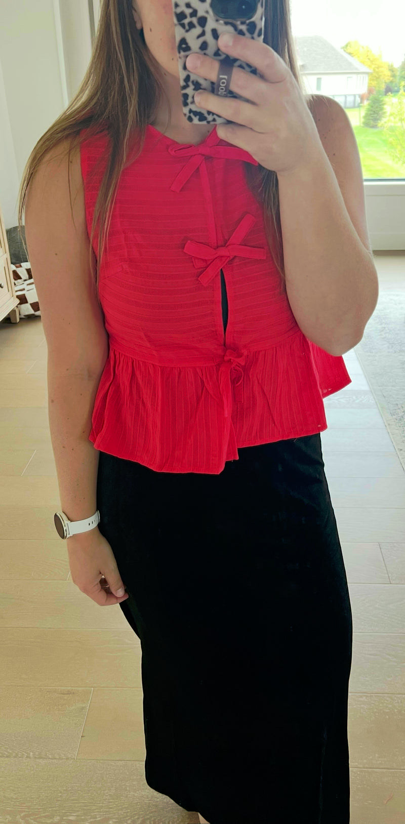 The Holly Tie Top