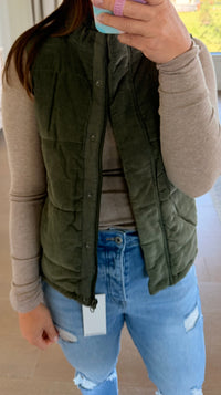 The Oak Corduroy Puffer Vest