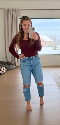 The Sassy Square Neck Bodysuit