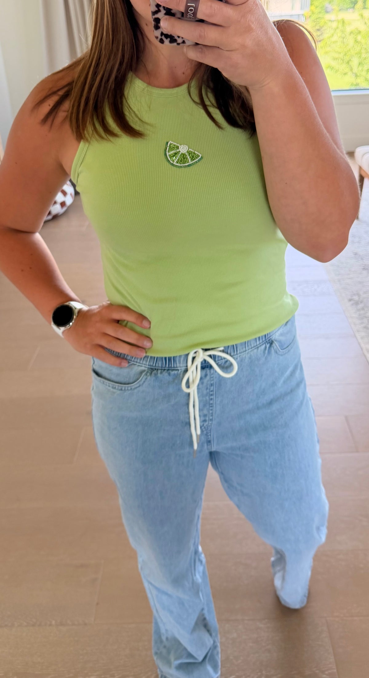 The Tequila Lime Beaded Tank