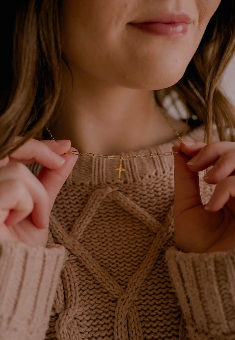 Deeply Loved Cross Necklace