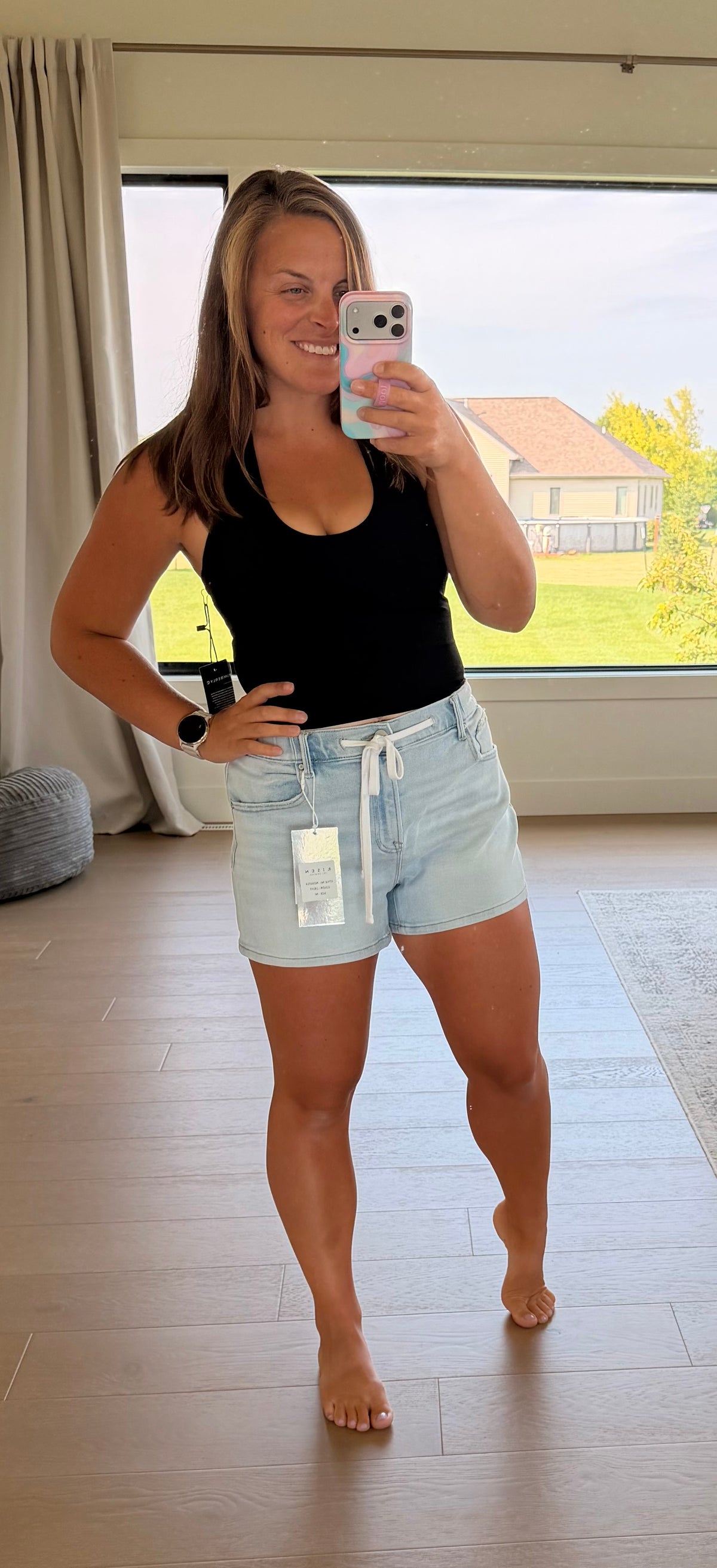The Talia Scoop Neck Halter Top