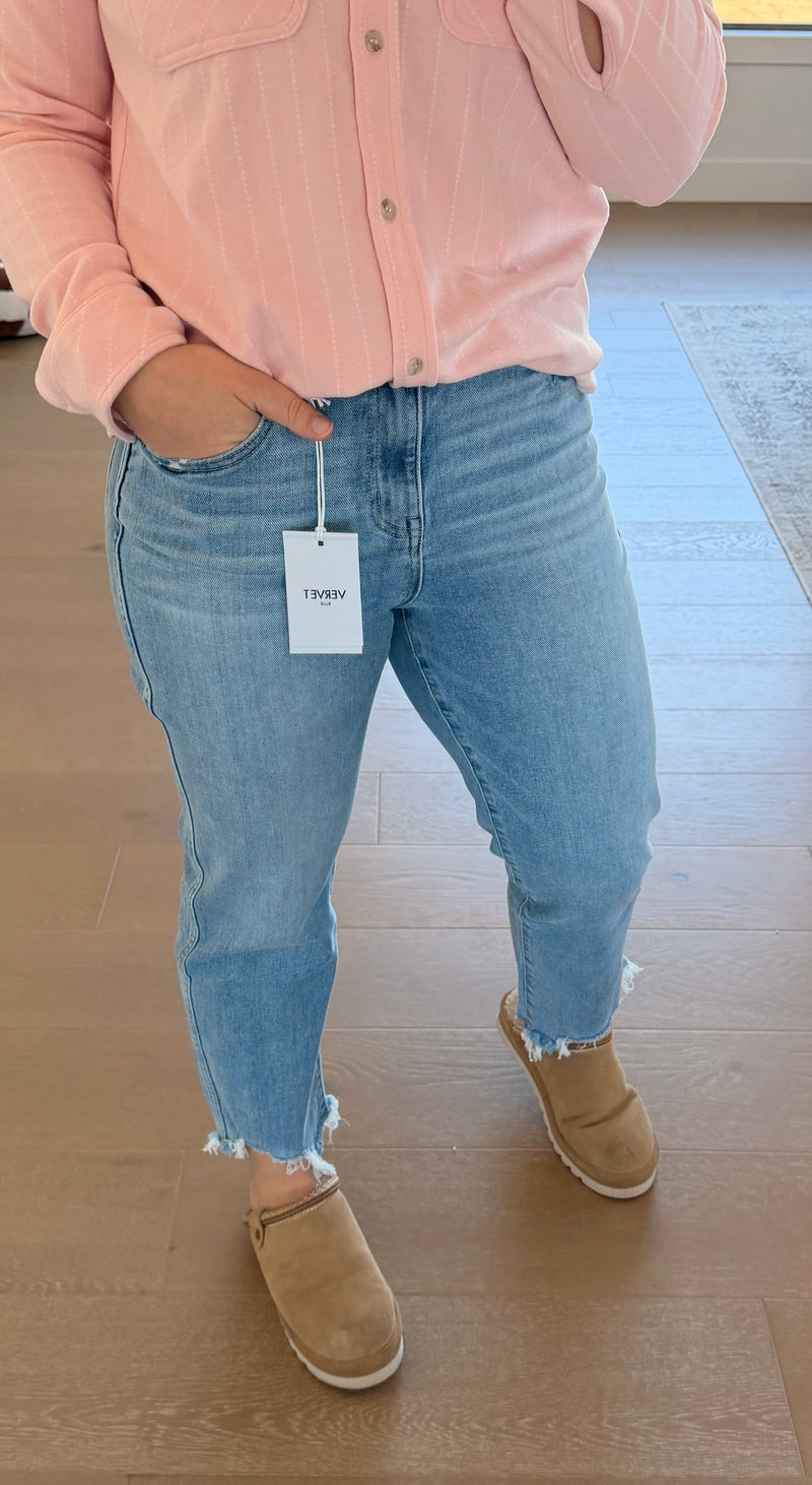 The Lenae Highrise Straight Jeans