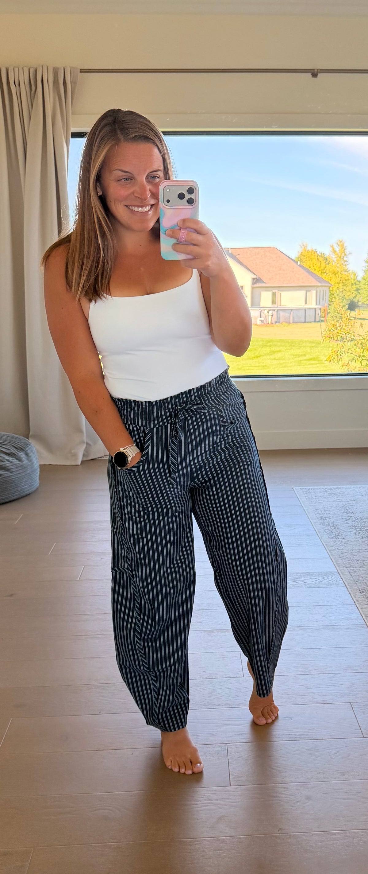 The Carmella Pinstripe Pants