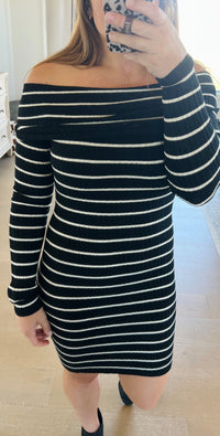 The Maisie Off Shoulder Knit Dress