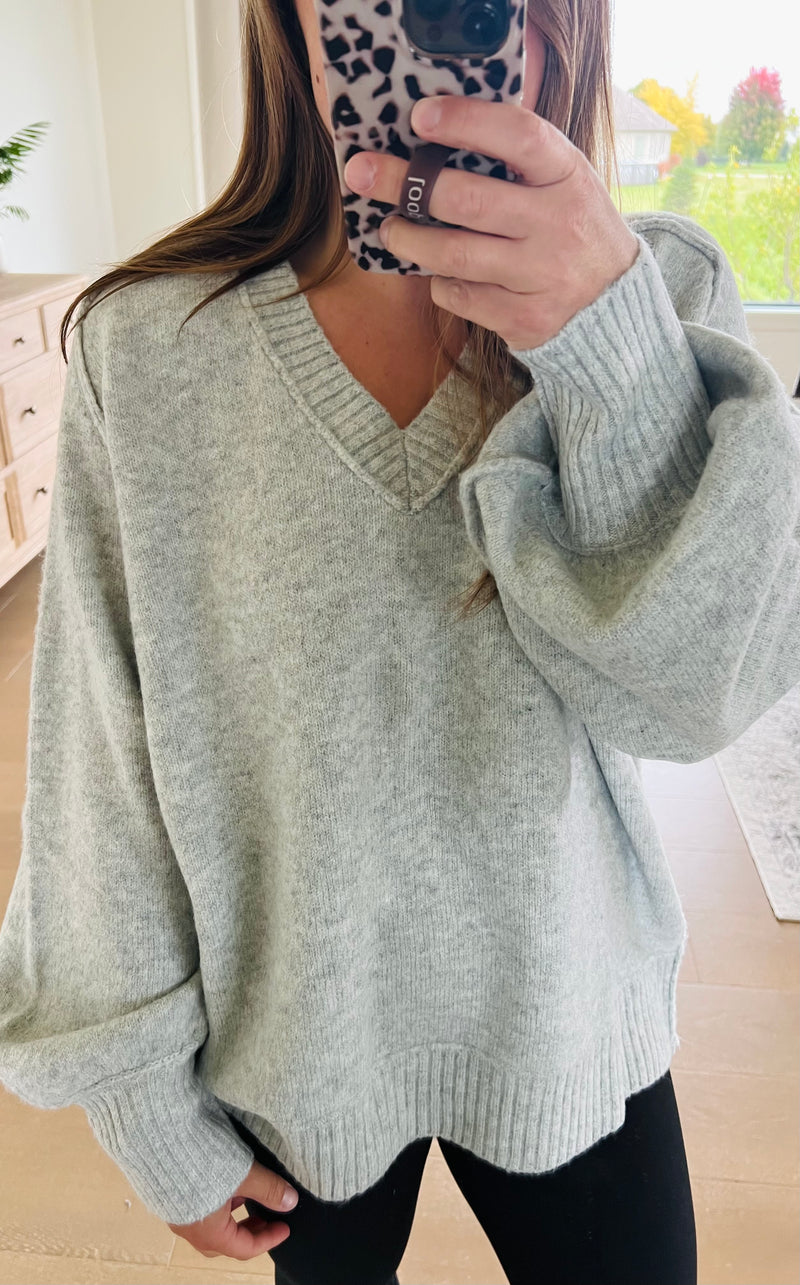 The Comfort Oversized Vneck Sweater
