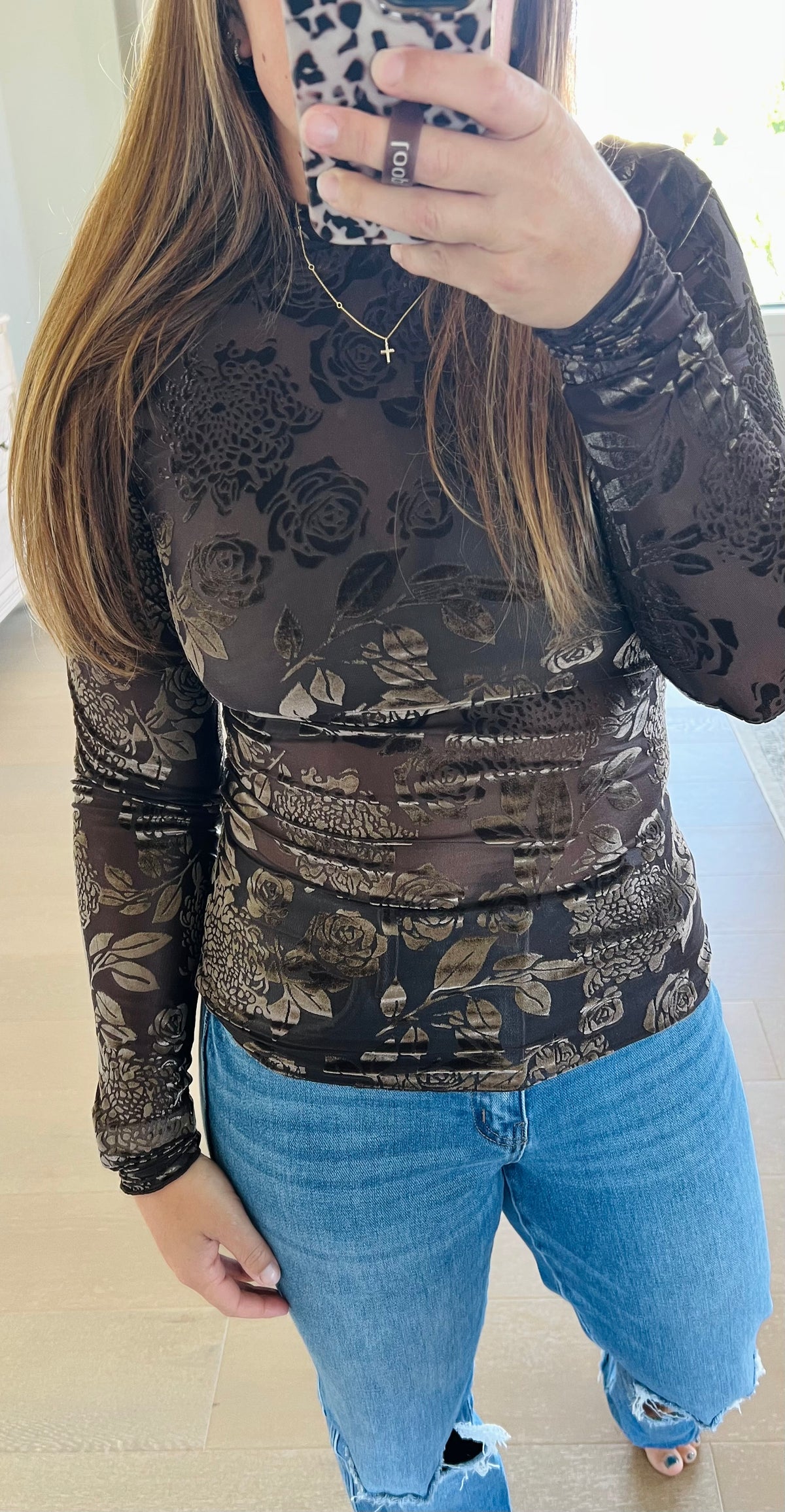 The Promiscuous Burnout Velvet Top