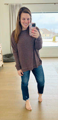 The Easy Waffle Knit Top