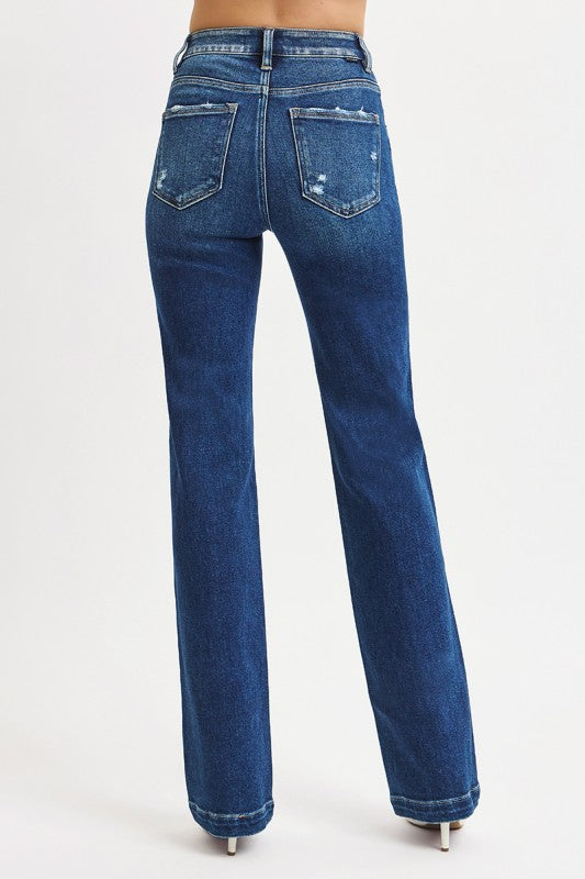 The Aylee Highrise Straight Jeans