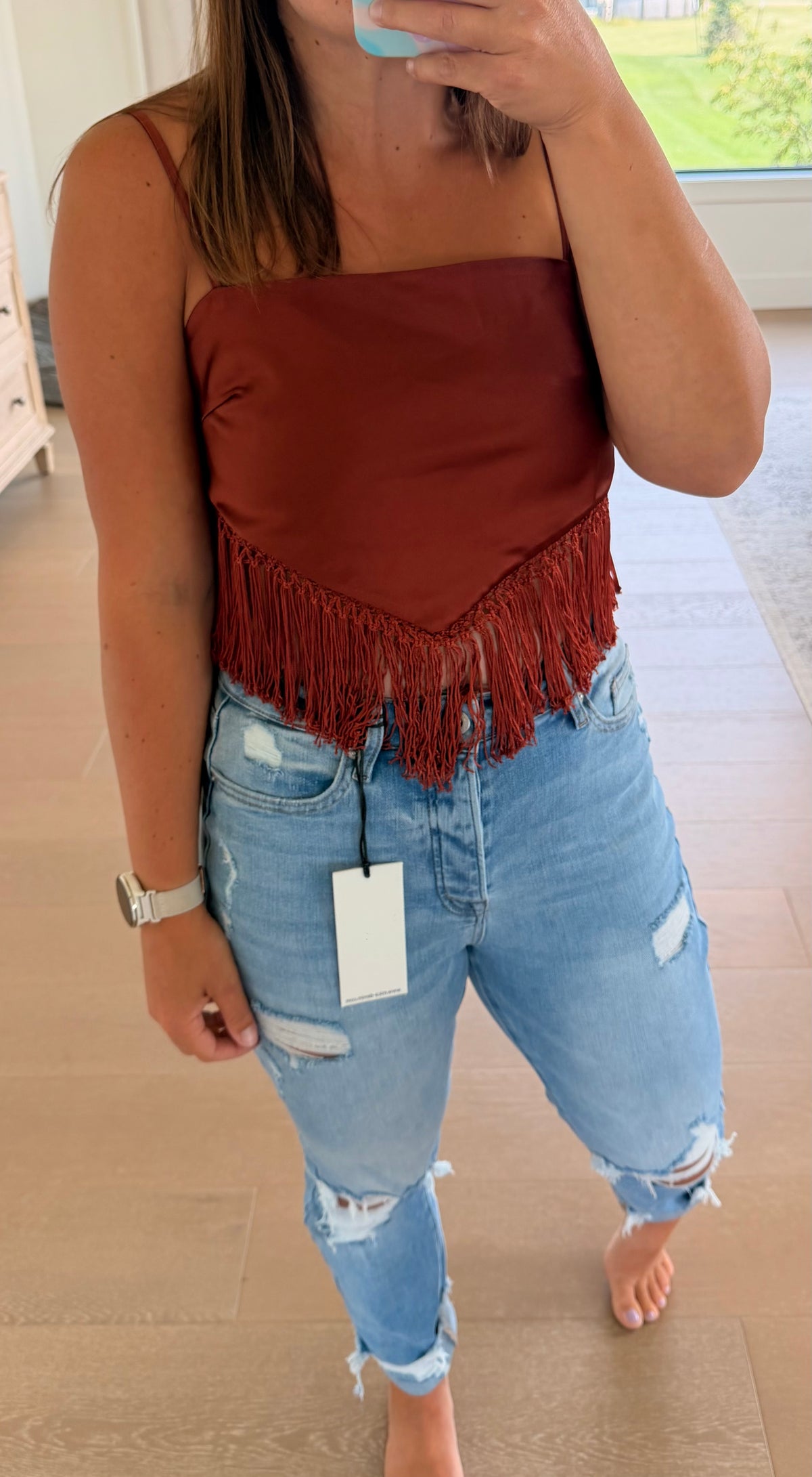 The Gabby Fringe Top