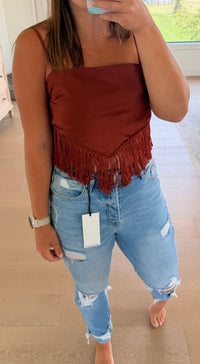The Gabby Fringe Top