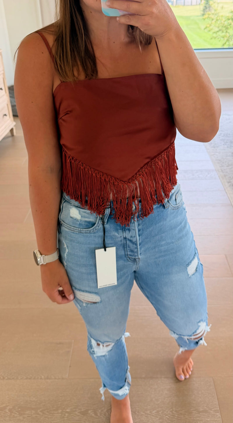 The Gabby Fringe Top