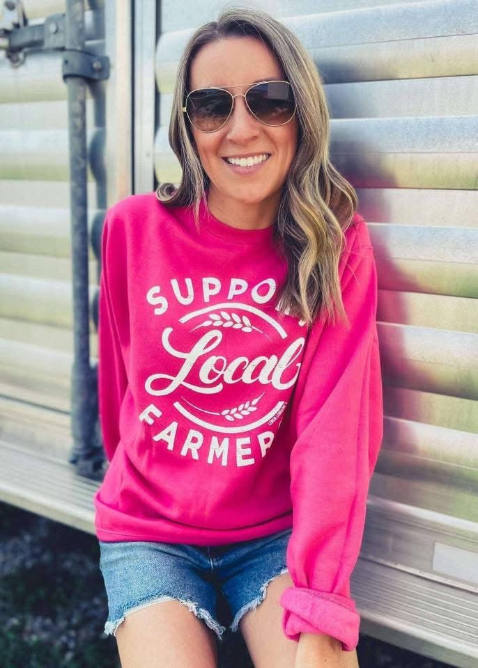 Support Local Farmers Crewneck