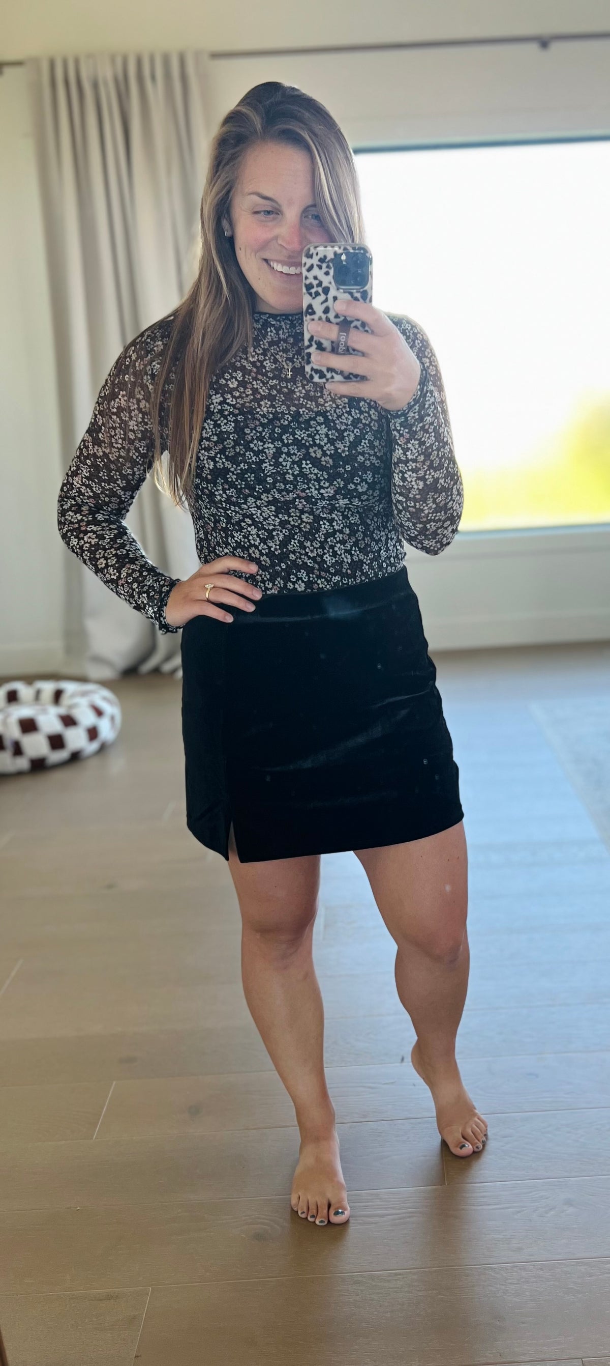 The Ella Floral Sheer Top
