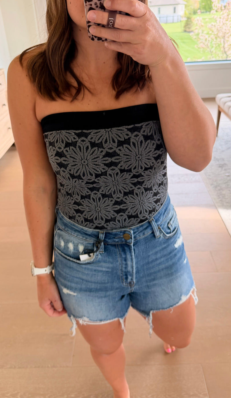 The Double Dare Strapless Top