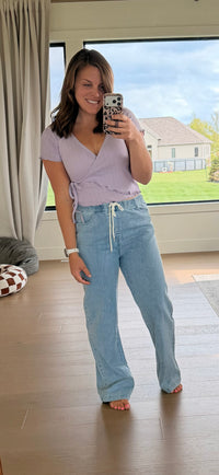 The Sweet Iced Tea Wrap Top