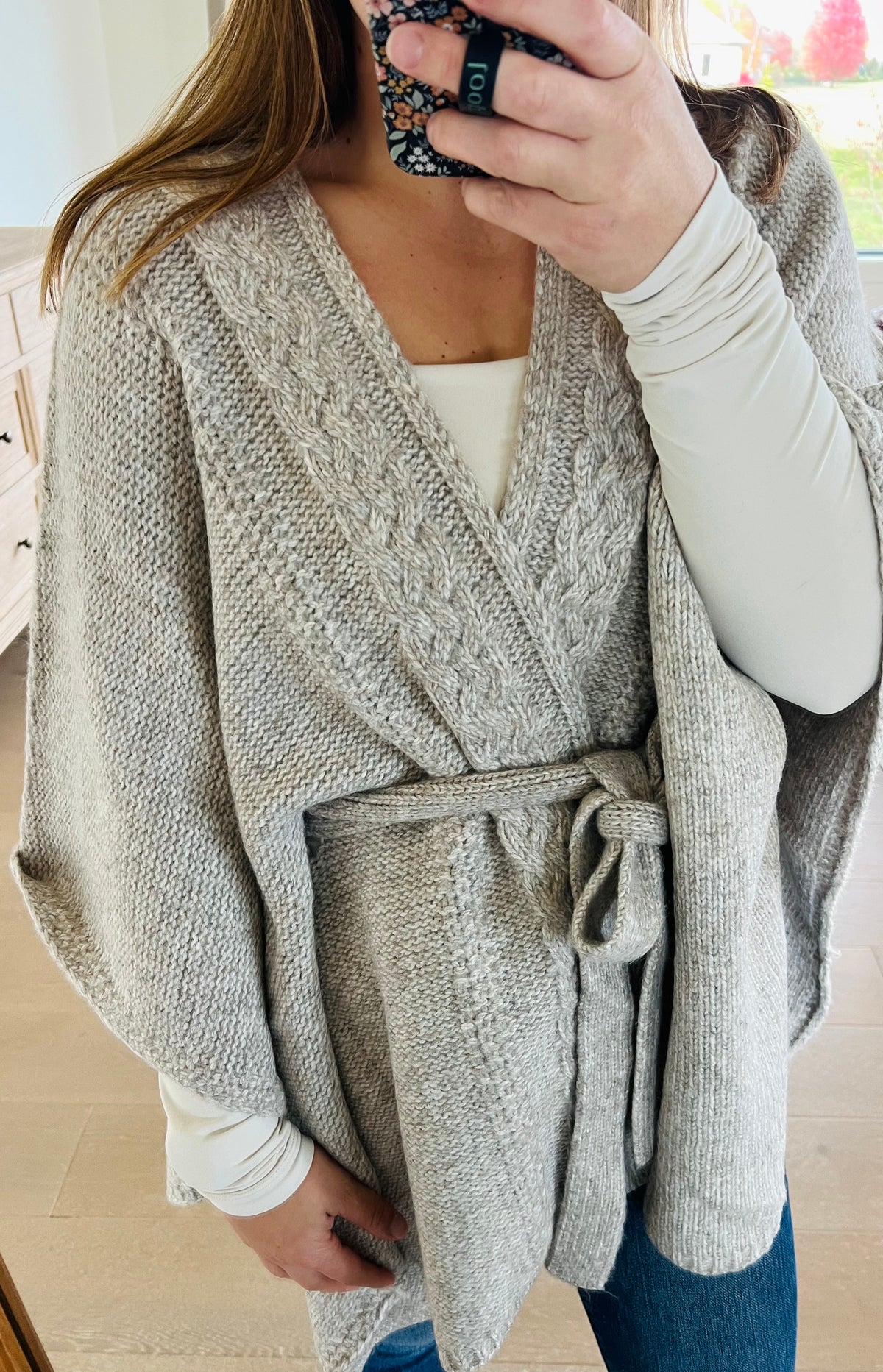 The Snowed In Sweater Poncho