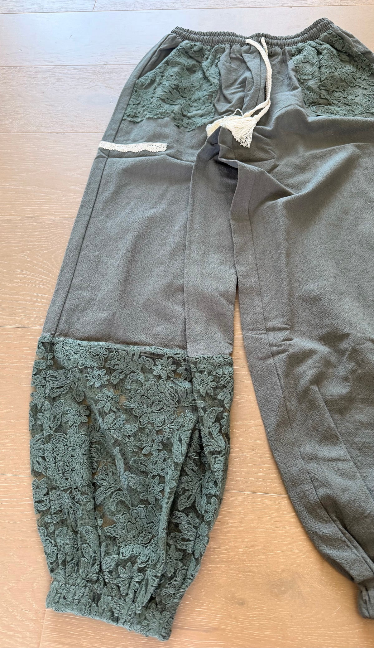 The Maryanne Patchwork Crochet Joggers