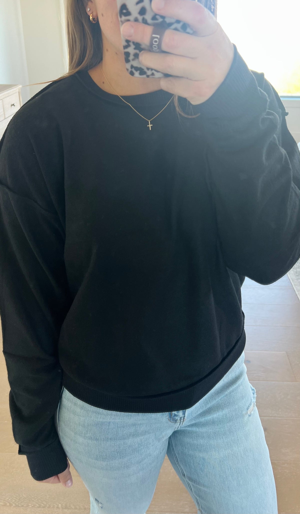 The Onyx Reverse Seam Sweatshirt